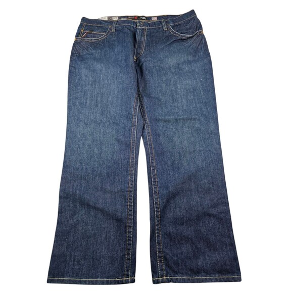 Ariat FR Jeans NWT Men's 42x30 M4 Relaxed Basic Boot Cut Western Denim Cowboy - Picture 1 of 7